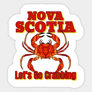 Nova Scotia, Seafood Crabs Sticker